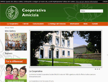 Tablet Screenshot of cooperativa-amicizia.it